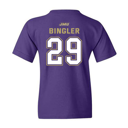 JMU - NCAA Baseball : Alex Bingler - Youth T-Shirt-1