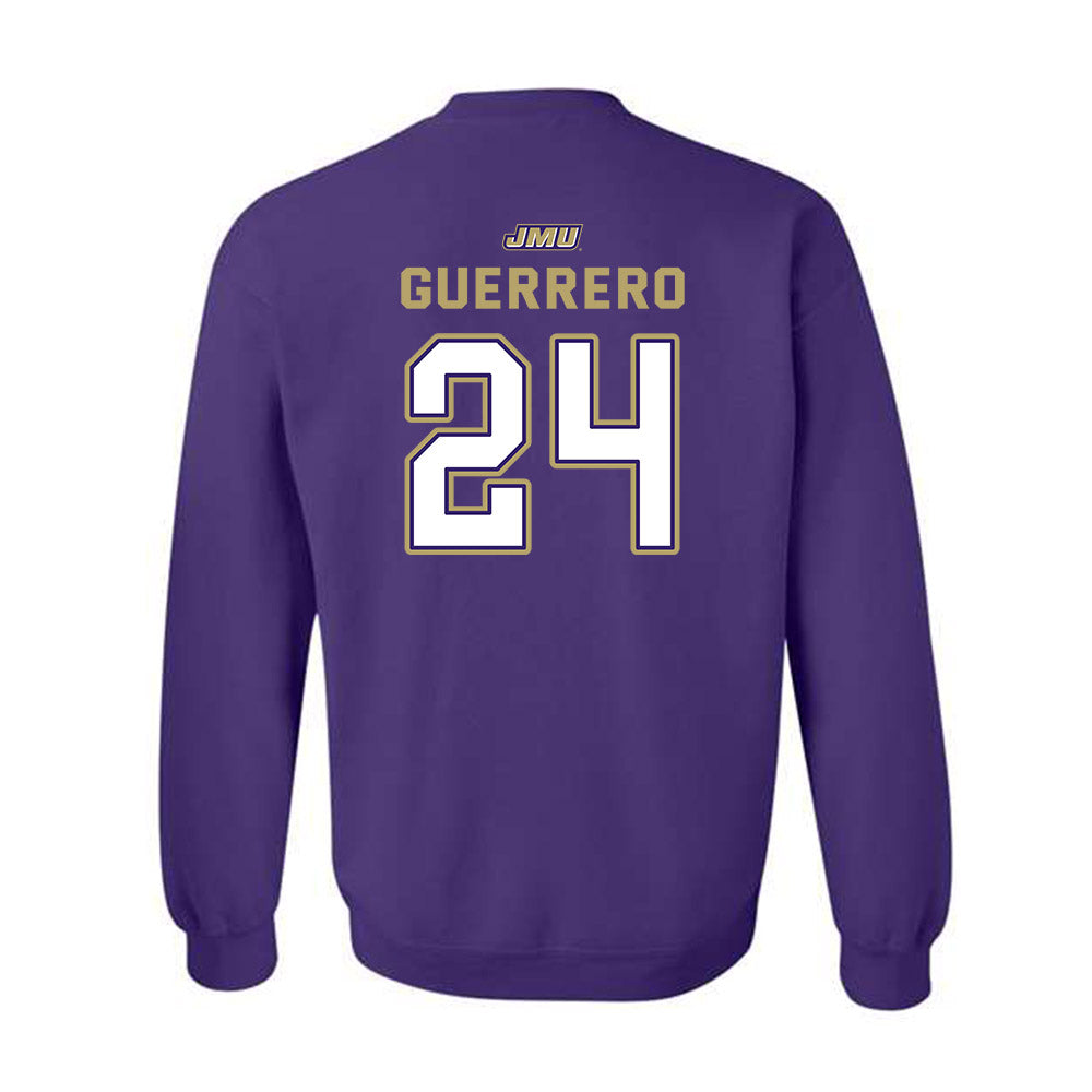 JMU - NCAA Baseball : Jack Guerrero - Crewneck Sweatshirt-1