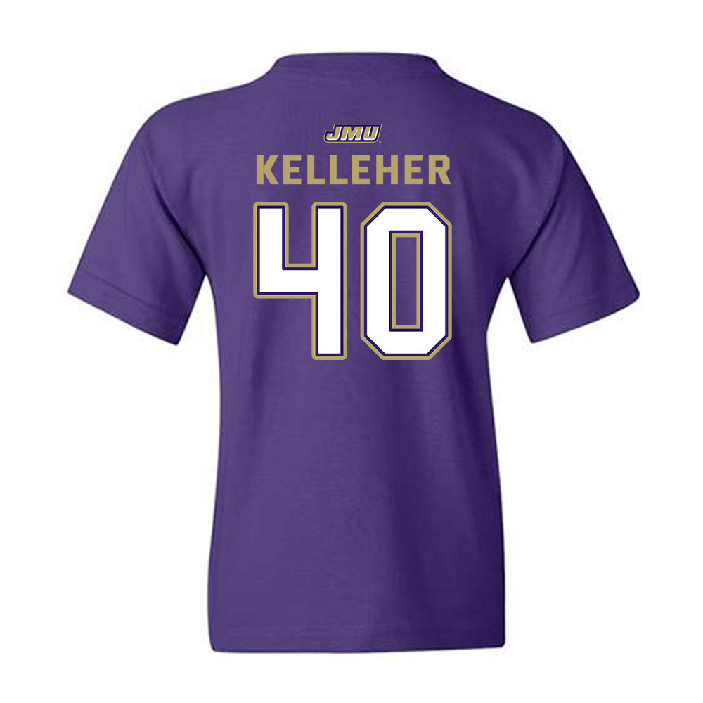 JMU - NCAA Baseball : Jack Kelleher - Youth T-Shirt-1