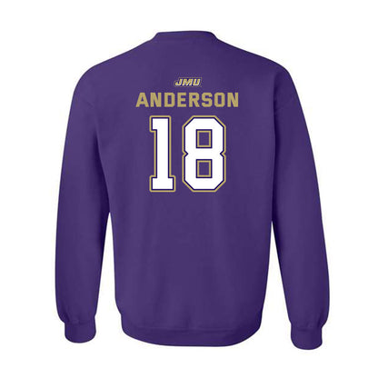 JMU - NCAA Baseball : Jack Anderson - Crewneck Sweatshirt-1