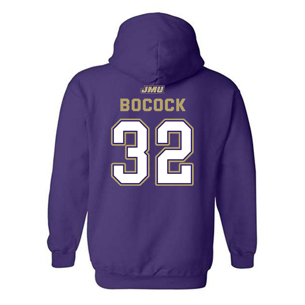JMU - NCAA Baseball : Zach Bocock - Hooded Sweatshirt-1