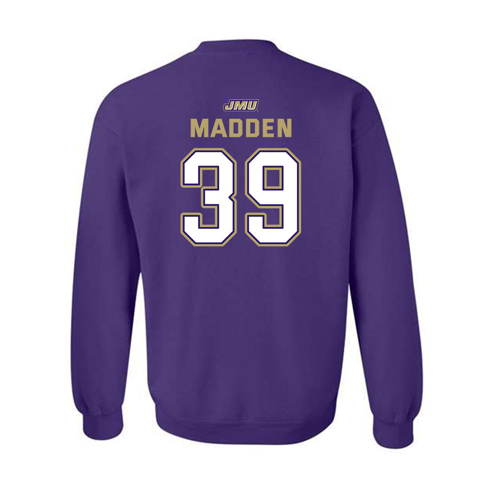 JMU - NCAA Baseball : Griffin Madden - Crewneck Sweatshirt-1