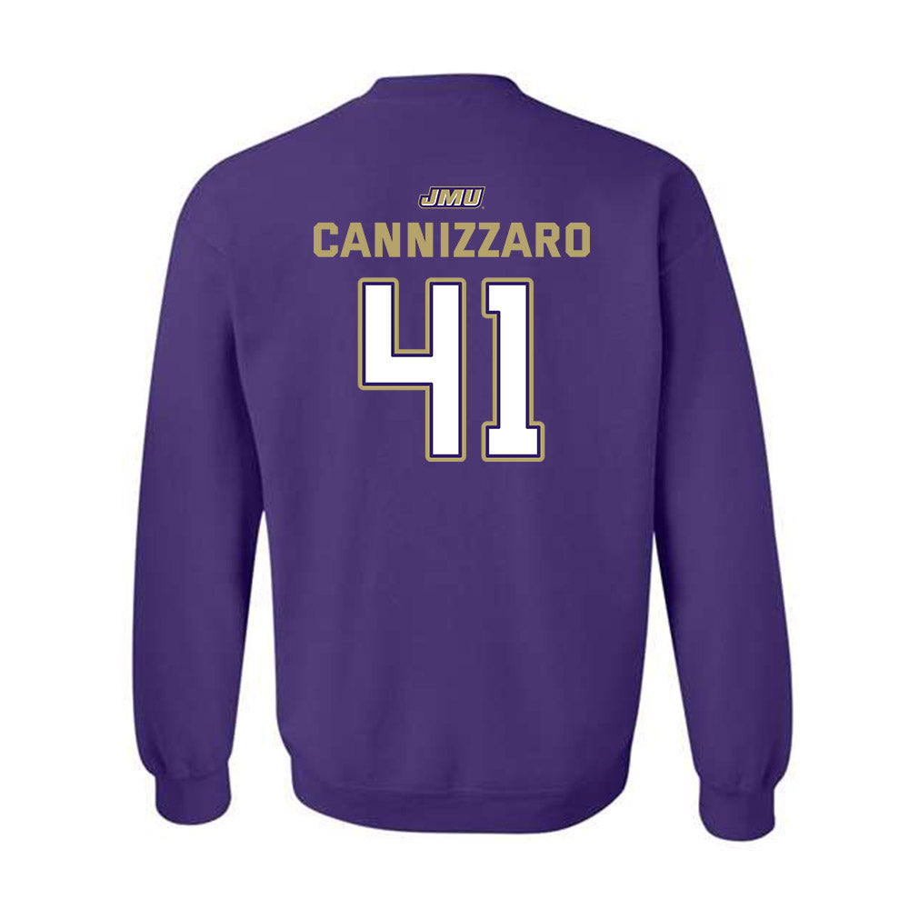 JMU - NCAA Baseball : Jack Cannizzaro - Crewneck Sweatshirt-1