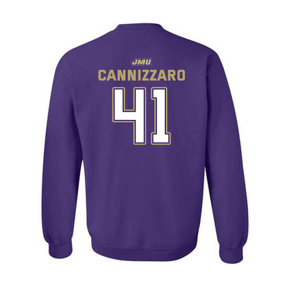 JMU - NCAA Baseball : Jack Cannizzaro - Crewneck Sweatshirt-1