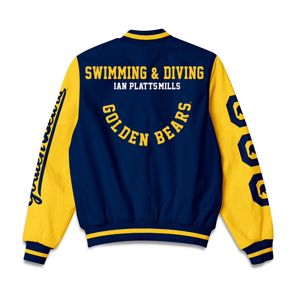 UC Berkeley - NCAA Men's Swimming & Diving : Ian Platts-Mills - Bomber Jacket-1