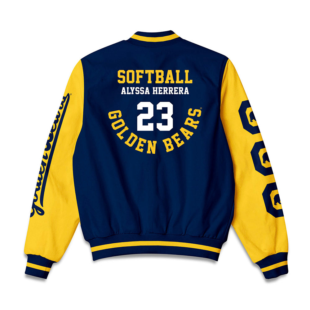 UC Berkeley - NCAA Softball : Alyssa Herrera - Bomber Jacket-1