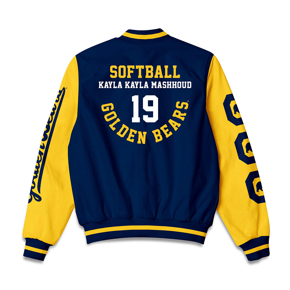 UC Berkeley - NCAA Softball : Kayla Mashhoud - Bomber Jacket-1