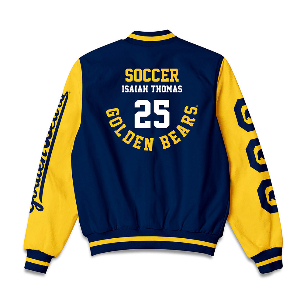 UC Berkeley - NCAA Men's Soccer : Isaiah Thomas - Bomber Jacket-1
