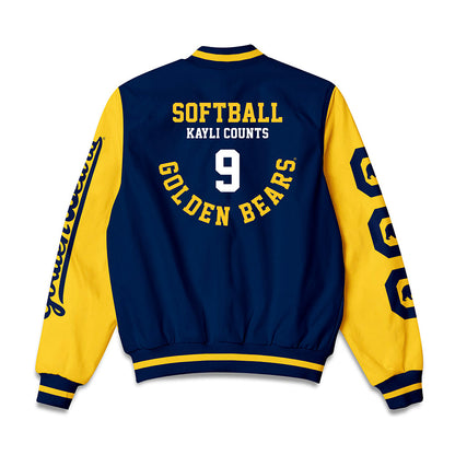 UC Berkeley - NCAA Softball : Kayli Counts - Bomber Jacket-1