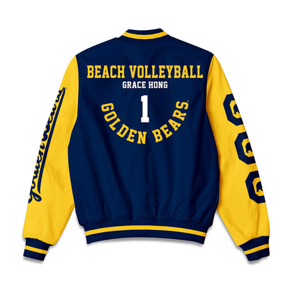 UC Berkeley - NCAA Beach Volleyball : Grace Hong - Bomber Jacket-1