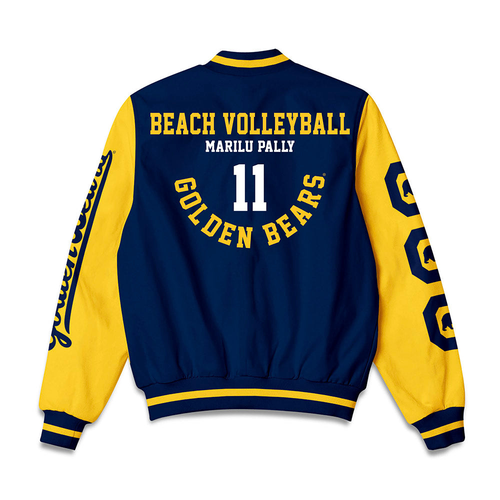 UC Berkeley - NCAA Beach Volleyball : Marilu Pally - Bomber Jacket-1