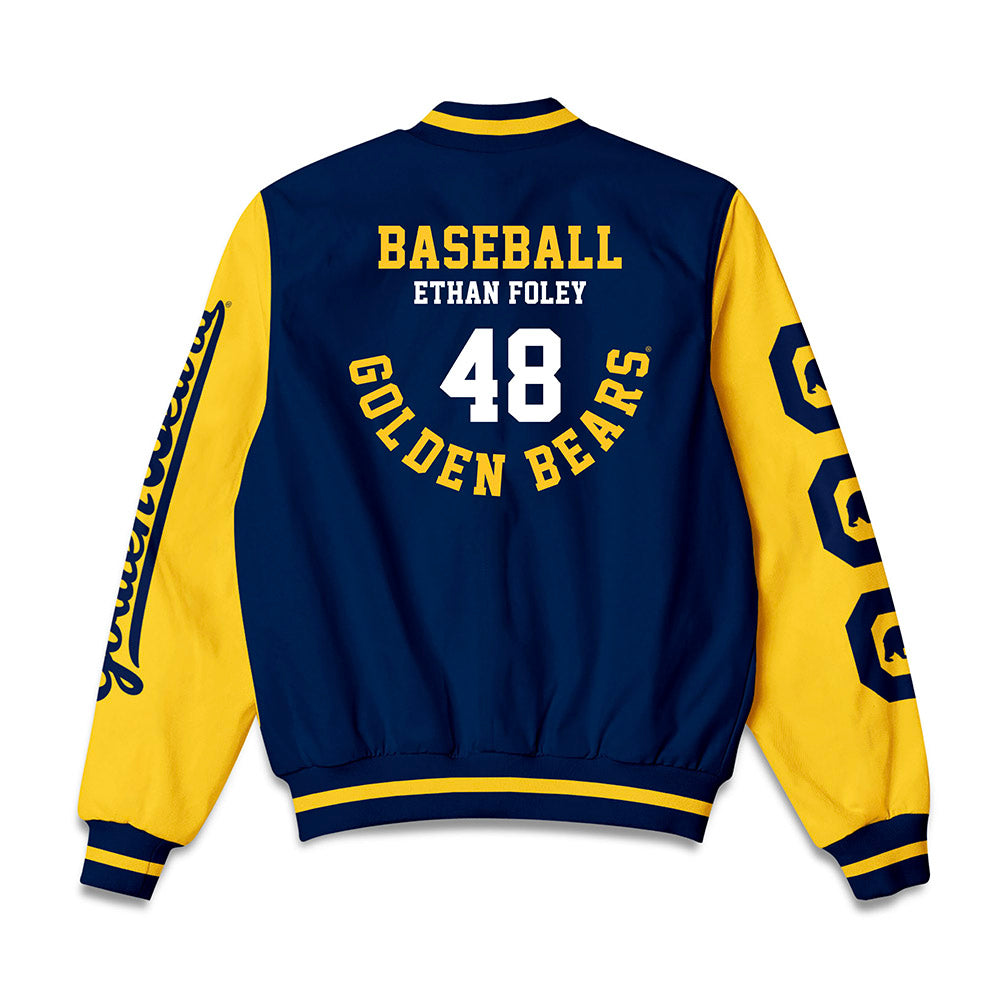 UC Berkeley - NCAA Baseball : Ethan Foley - Bomber Jacket-1