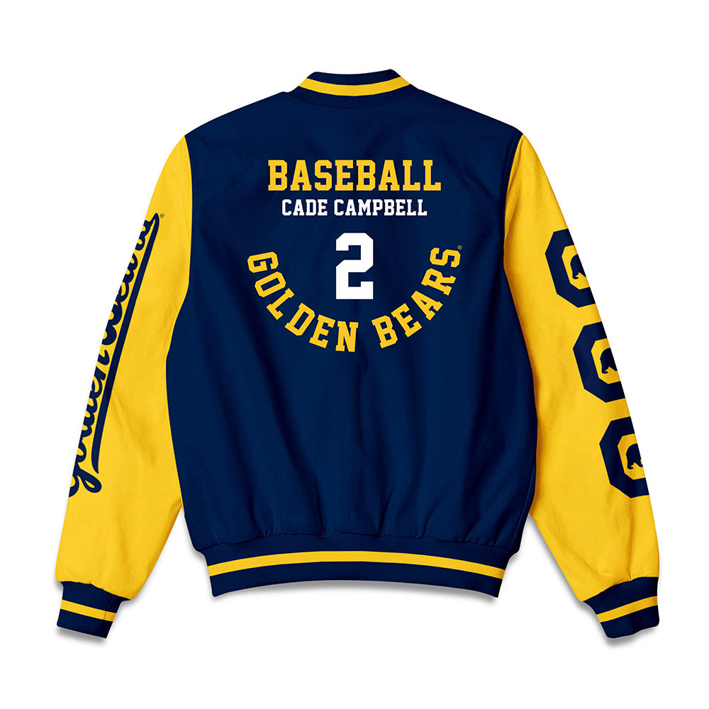 UC Berkeley - NCAA Baseball : Cade Campbell - Bomber Jacket-1