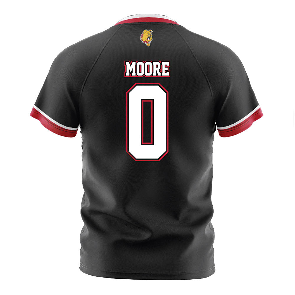 Ferris State - NCAA Women's Soccer : Bella Moore - Black Soccer Jersey-1