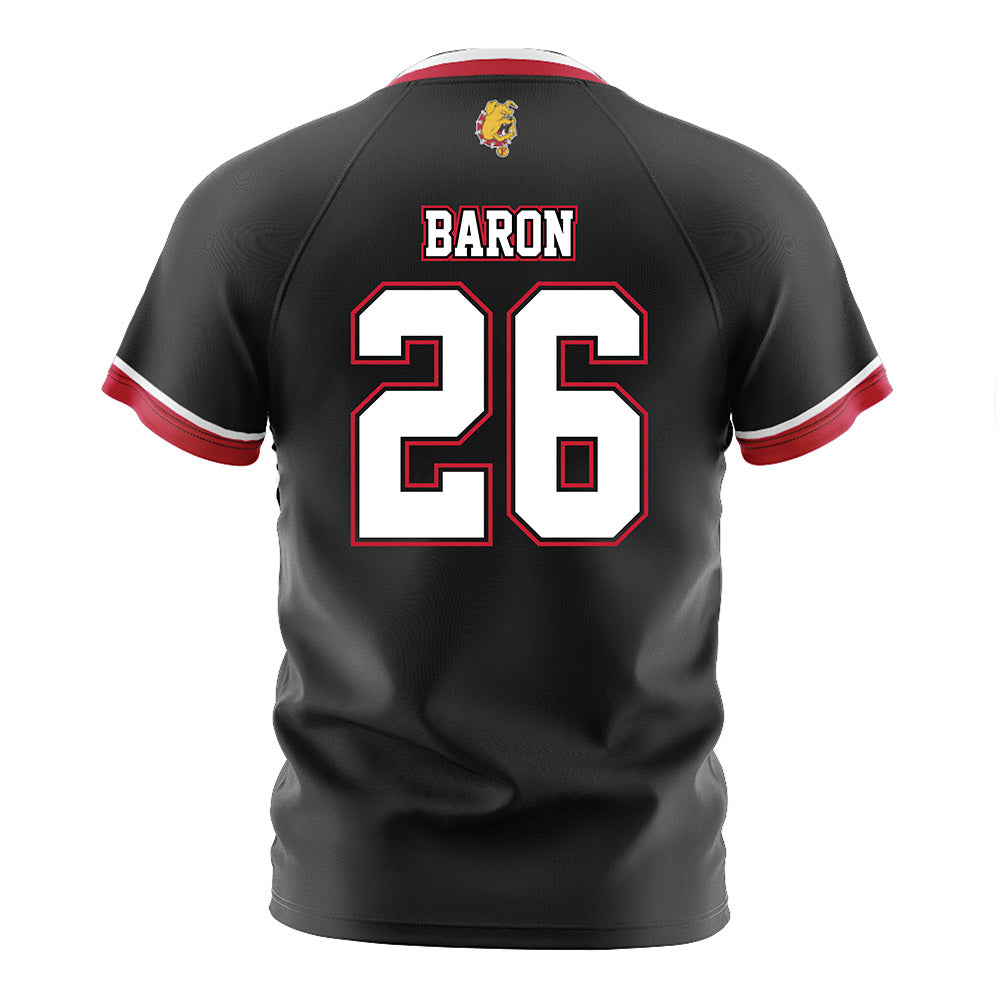 Ferris State - NCAA Women's Soccer : Isabella Baron - Black Soccer Jersey-1