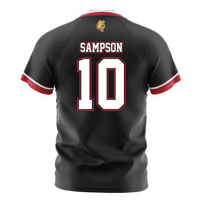 Ferris State - NCAA Women's Soccer : Grace Sampson - Black Soccer Jersey-1