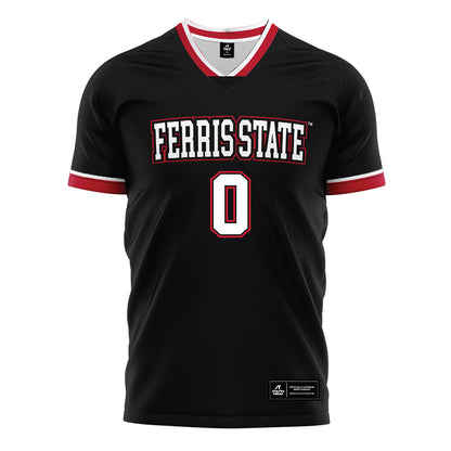 Ferris State - NCAA Women's Soccer : Bella Moore - Black Soccer Jersey-0