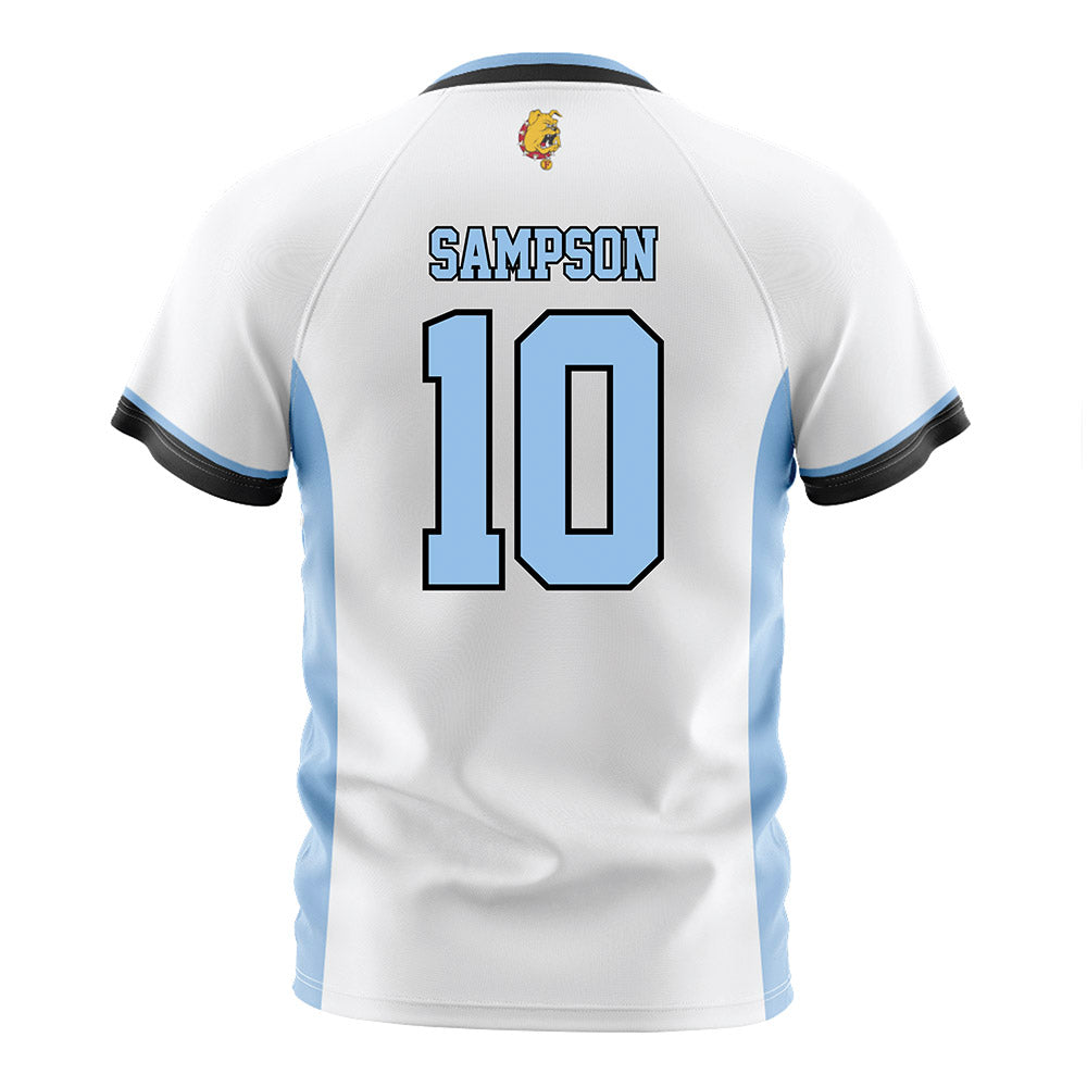 Ferris State - NCAA Women's Soccer : Grace Sampson - White Soccer Jersey-1