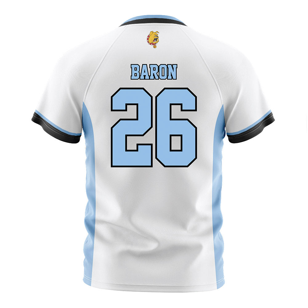 Ferris State - NCAA Women's Soccer : Isabella Baron - White Soccer Jersey-1