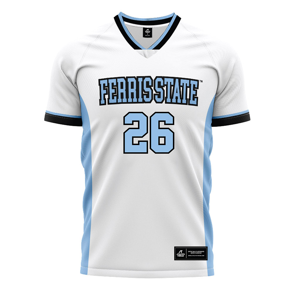 Ferris State - NCAA Women's Soccer : Isabella Baron - White Soccer Jersey-0