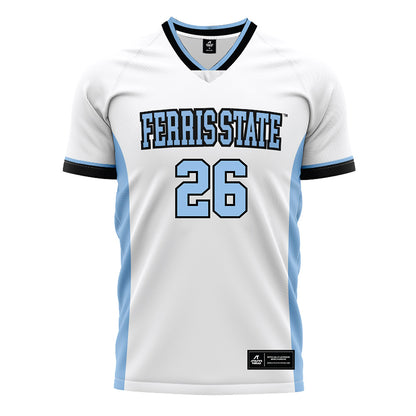 Ferris State - NCAA Women's Soccer : Isabella Baron - White Soccer Jersey-0