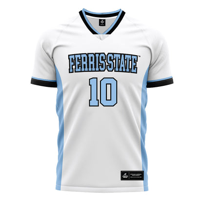 Ferris State - NCAA Women's Soccer : Grace Sampson - White Soccer Jersey-0