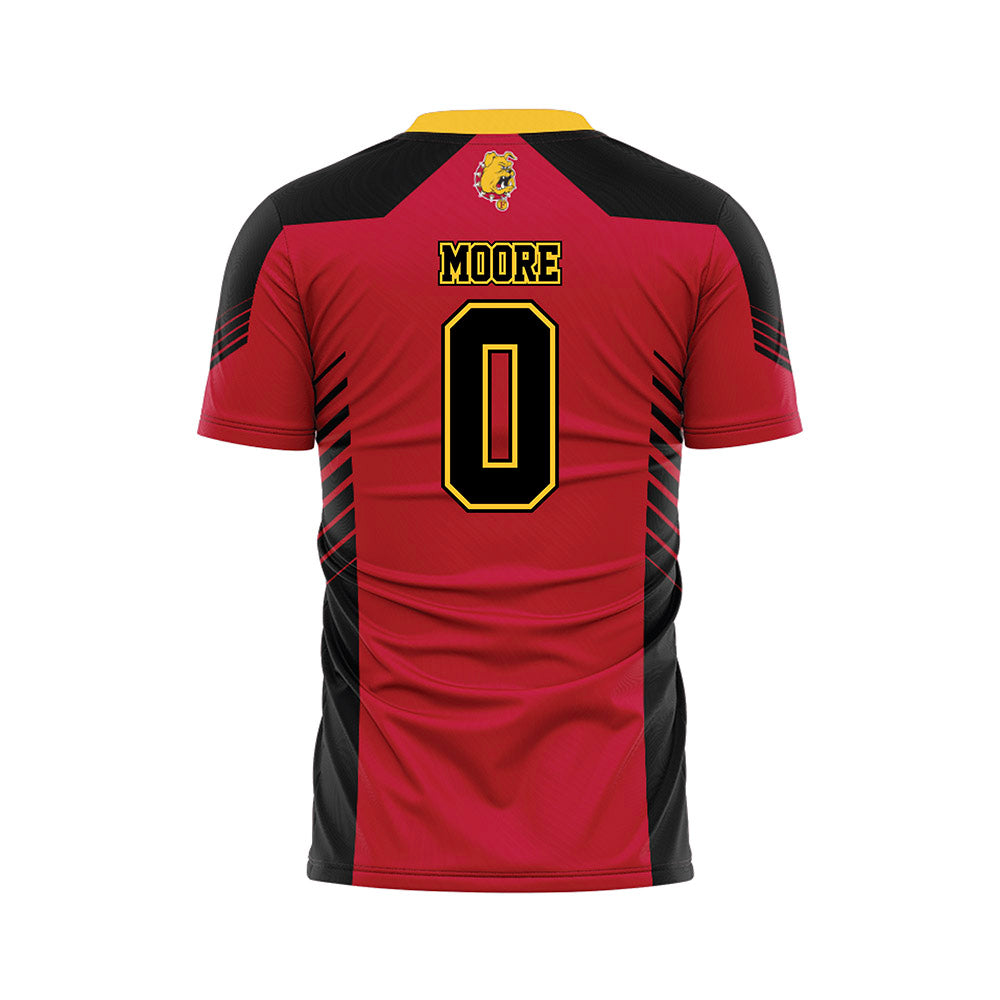 Ferris State - NCAA Women's Soccer : Bella Moore - Red Soccer Jersey-1