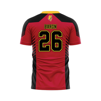 Ferris State - NCAA Women's Soccer : Isabella Baron - Red Soccer Jersey-1