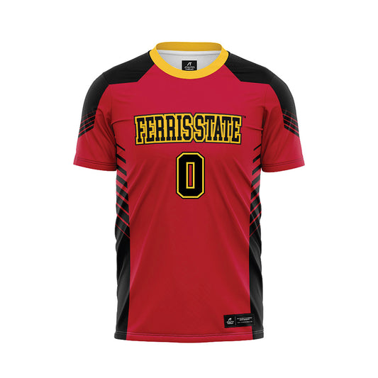 Ferris State - NCAA Women's Soccer : Gracyn Carrier - Red Soccer Jersey-0