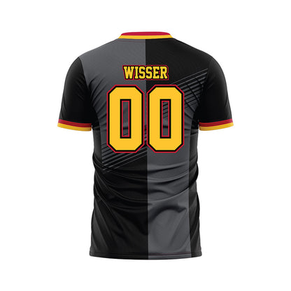 Ferris State - NCAA Women's Soccer : Danielle Wisser - Black Soccer Jersey-1