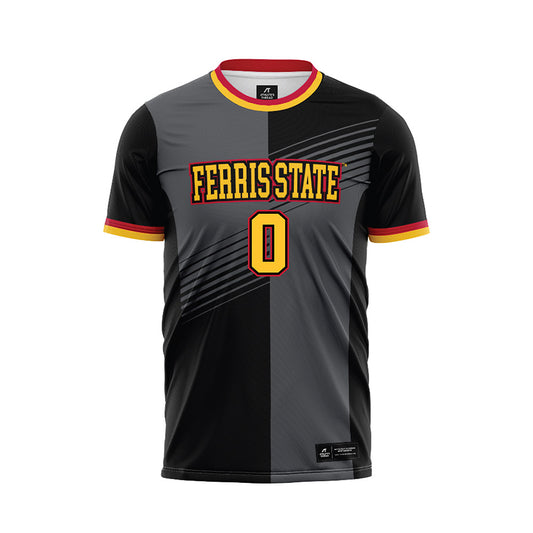 Ferris State - NCAA Women's Soccer : Bella Moore - Black Soccer Jersey-0