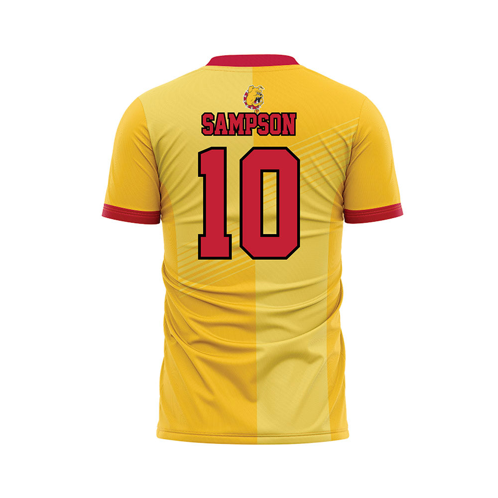 Ferris State - NCAA Women's Soccer : Grace Sampson - Gold Soccer Jersey-1