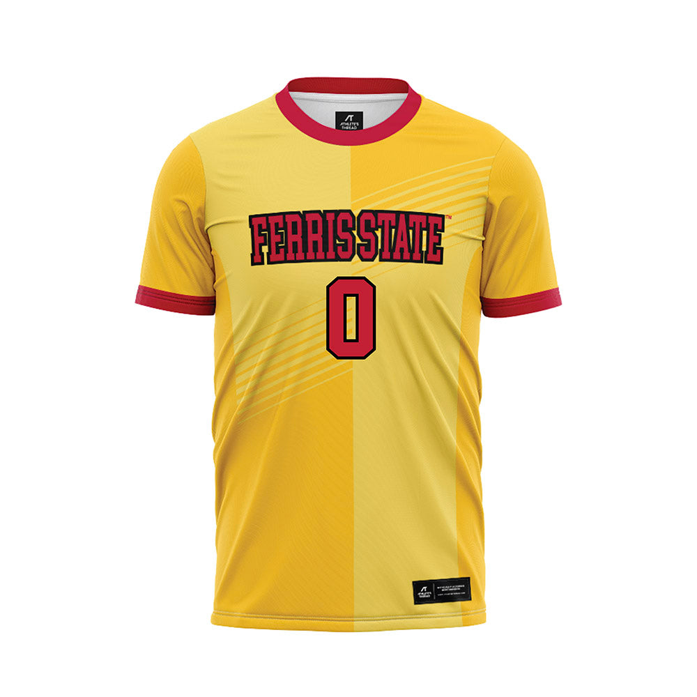 Ferris State - NCAA Women's Soccer : Bella Moore - Gold Soccer Jersey-0