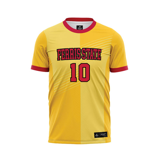Ferris State - NCAA Women's Soccer : Grace Sampson - Gold Soccer Jersey-0