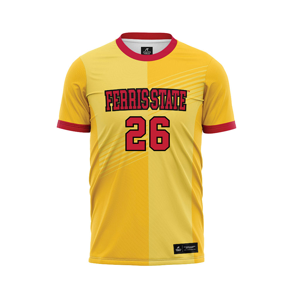 Ferris State - NCAA Women's Soccer : Isabella Baron - Gold Soccer Jersey-0