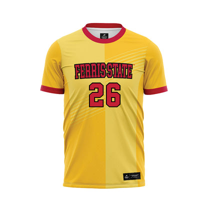 Ferris State - NCAA Women's Soccer : Isabella Baron - Gold Soccer Jersey-0