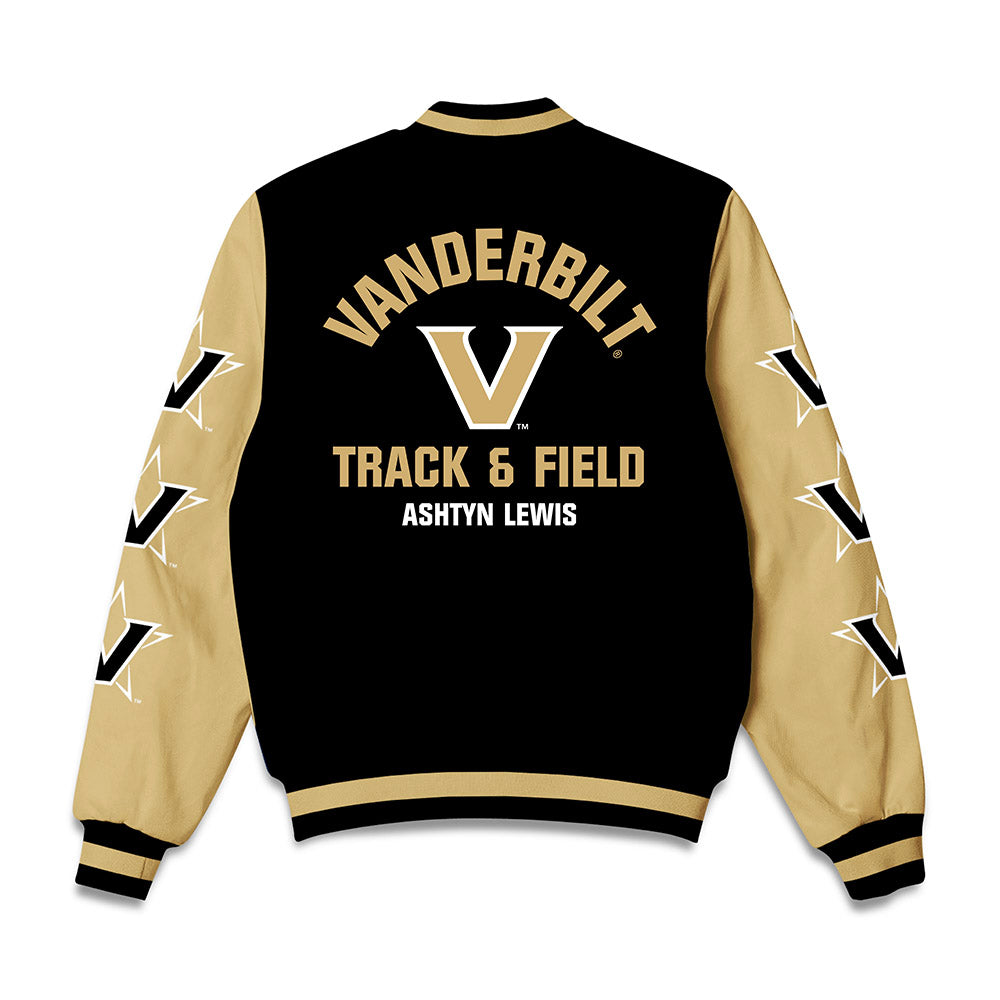 Vanderbilt - NCAA Women's Track & Field : Ashtyn Lewis - Bomber Jacket-1