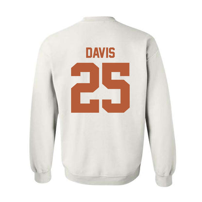 Texas - NCAA Football : Toray Davis - Classic Shersey Crewneck Sweatshirt-1