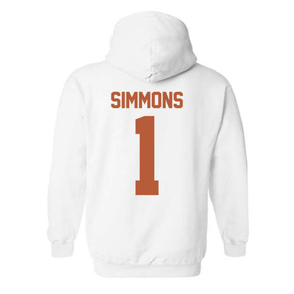 Texas - NCAA Football : Colin Simmons - Classic Shersey Hooded Sweatshirt-1