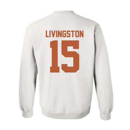 Texas - NCAA Baseball : Josh Livingston - Classic Shersey Crewneck Sweatshirt-1