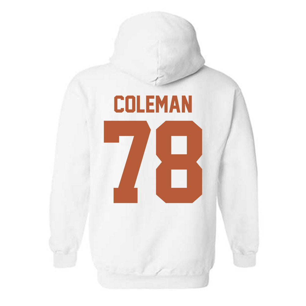 Texas - NCAA Football : Jordan Coleman - Classic Shersey Hooded Sweatshirt-1