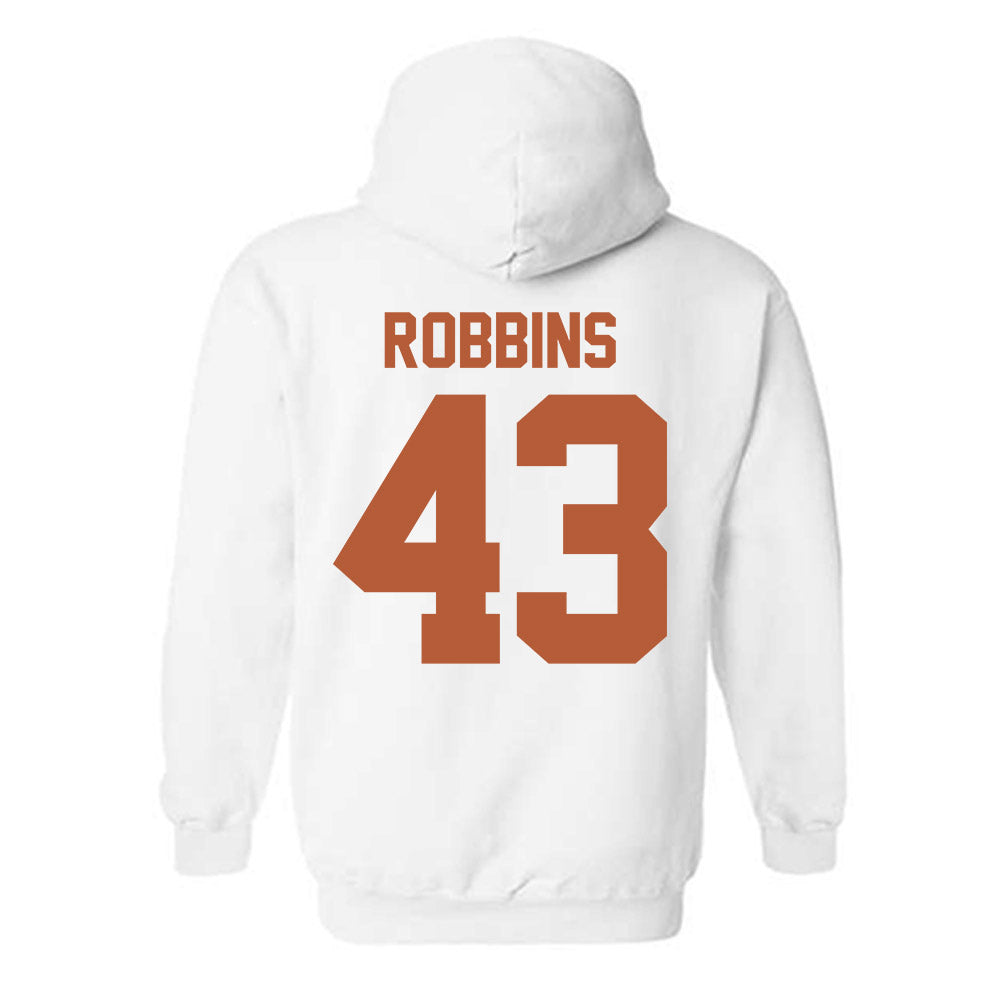Texas - NCAA Baseball : Aiden Robbins - Classic Shersey Hooded Sweatshirt-1