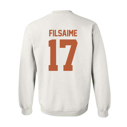 Texas - NCAA Football : Xavier Filsaime - Classic Shersey Crewneck Sweatshirt-1