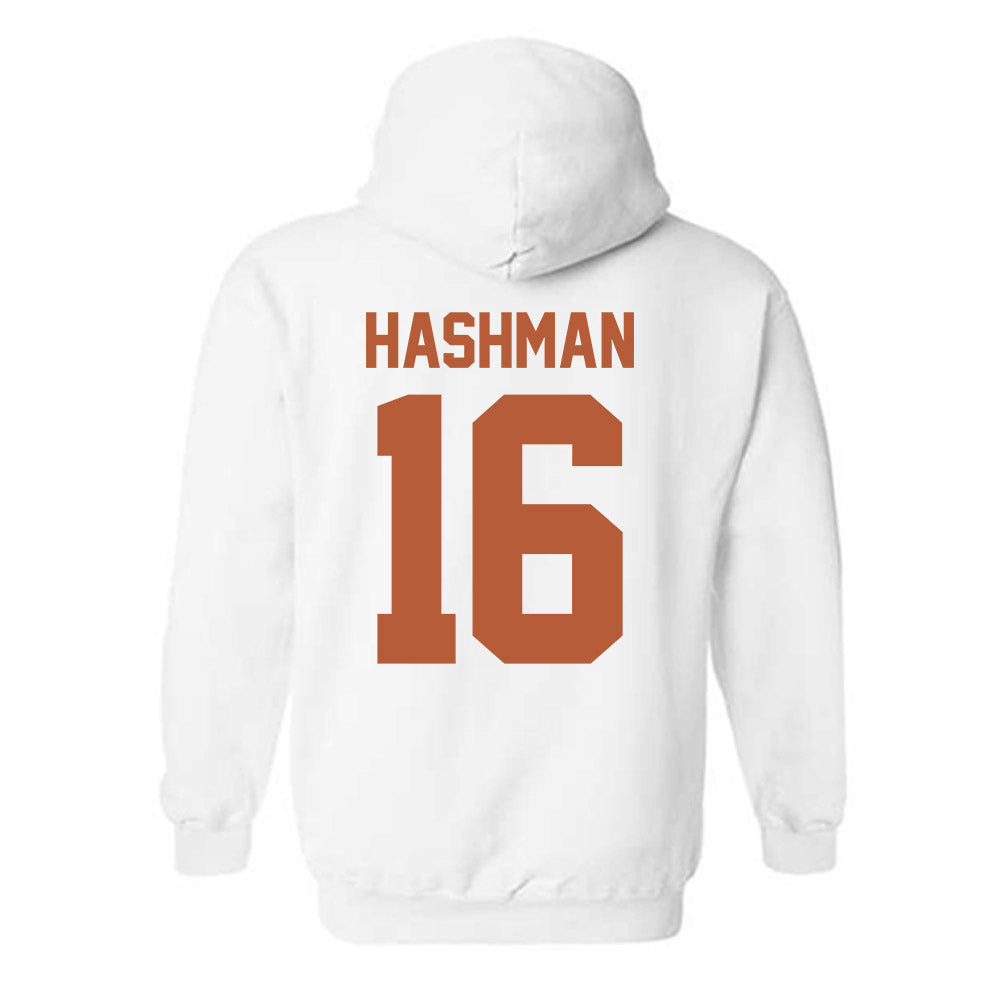 Texas - NCAA Beach Volleyball : Katie Hashman - Classic Shersey Hooded Sweatshirt-1