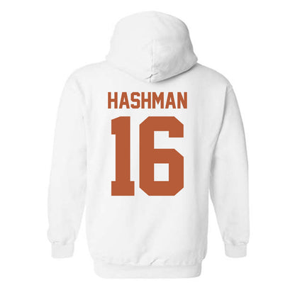 Texas - NCAA Beach Volleyball : Katie Hashman - Classic Shersey Hooded Sweatshirt-1