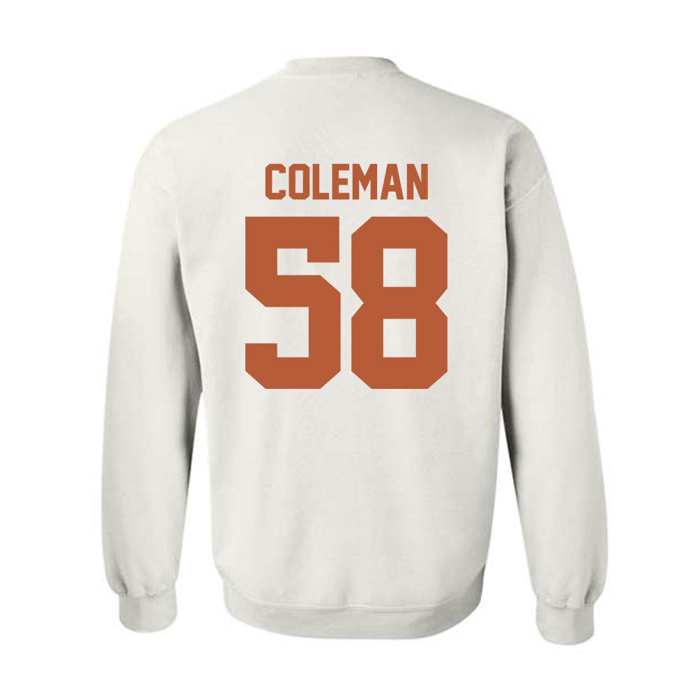 Texas - NCAA Football : Devin Coleman - Classic Shersey Crewneck Sweatshirt-1