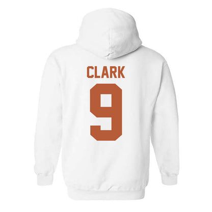 Texas - NCAA Men's Basketball : John Clark - Classic Shersey Hooded Sweatshirt-1