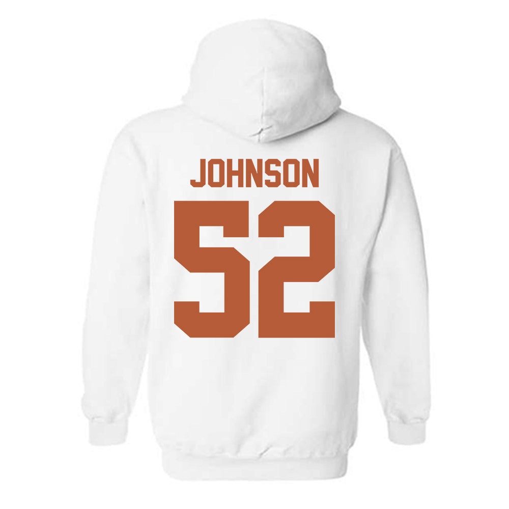 Texas - NCAA Football : James Johnson - Classic Shersey Hooded Sweatshirt-1