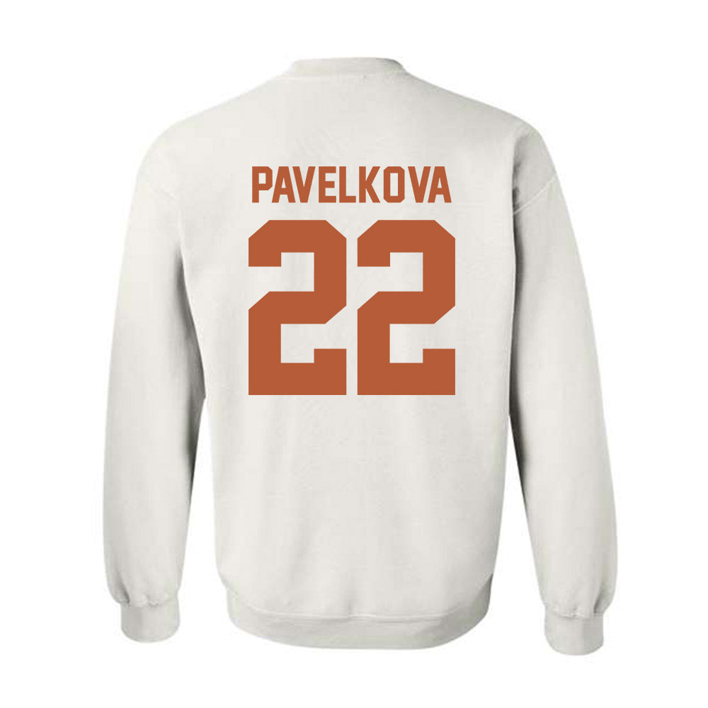 Texas - NCAA Beach Volleyball : Anna Pavelkova - Classic Shersey Crewneck Sweatshirt-1