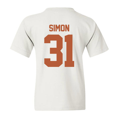 Texas - NCAA Football : James Simon - Classic Shersey Youth T-Shirt-1